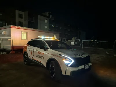 Construction site security from Flash Security Services